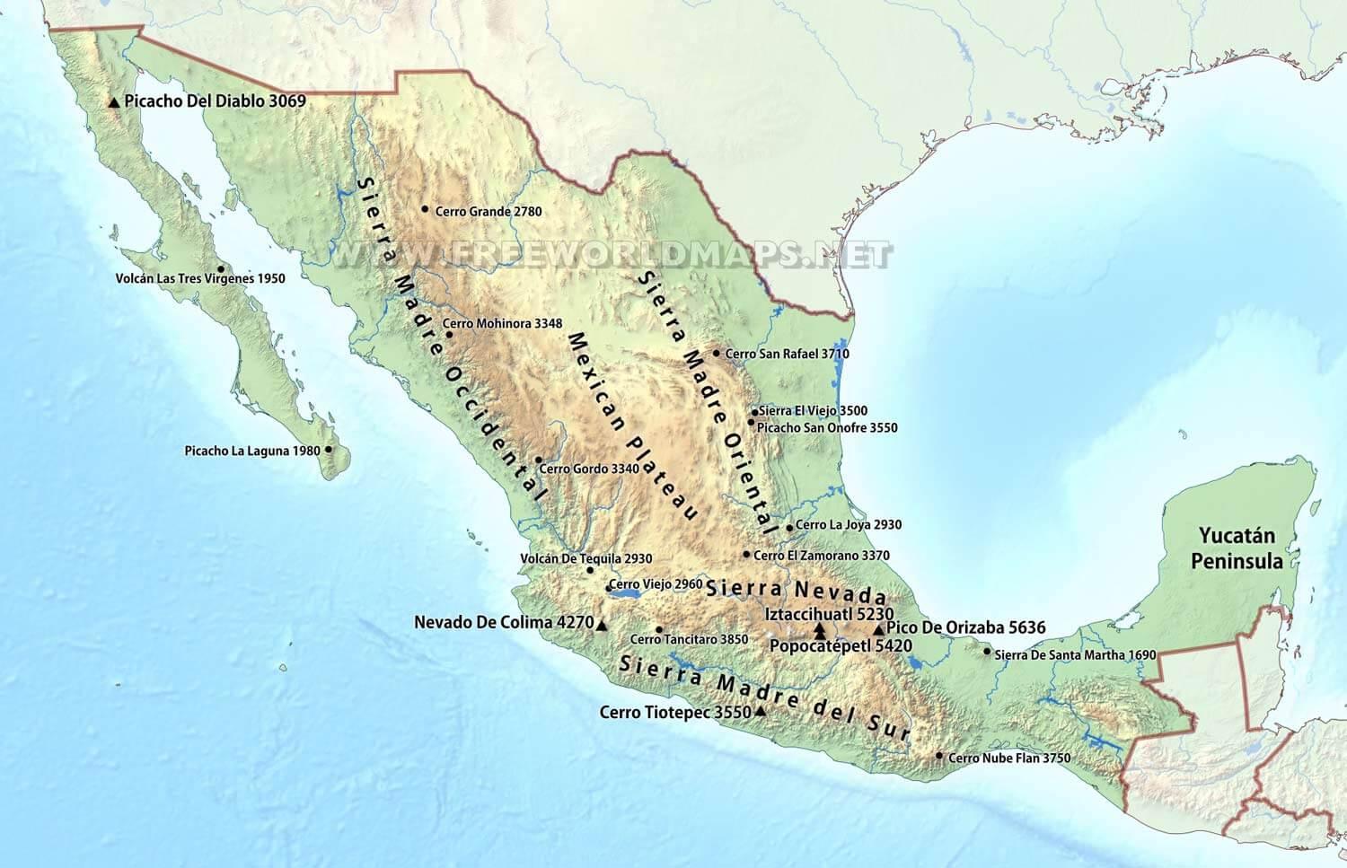 øRken Kort Mexicos ørken kort   Kort over Mexico ørkenen (Central Amerika  øRken Kort