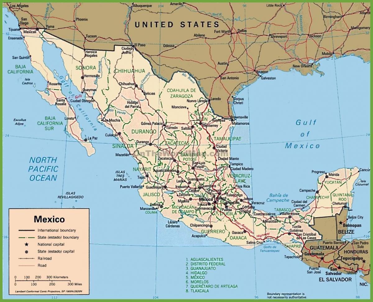 Mexico på kort