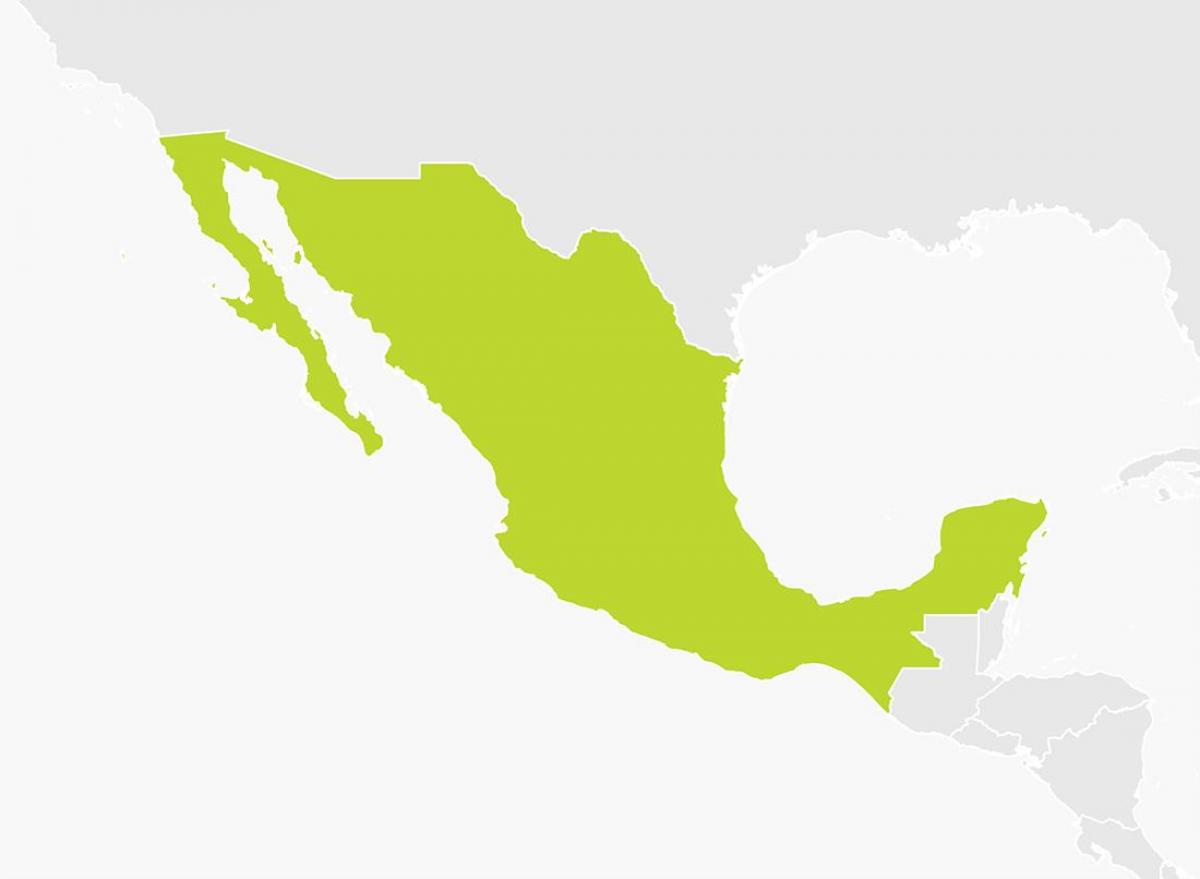 kort over Mexico png