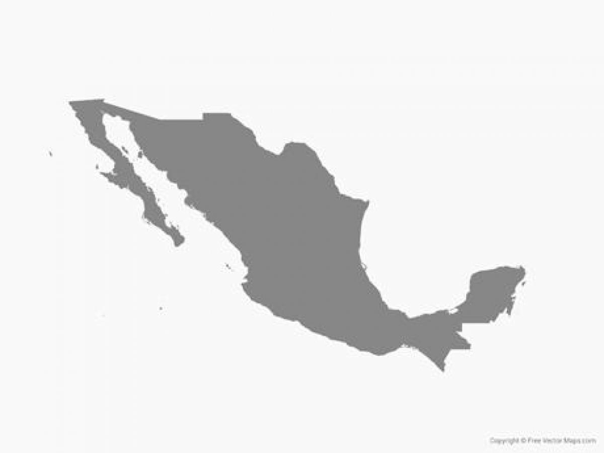 Mexico vektor-kort