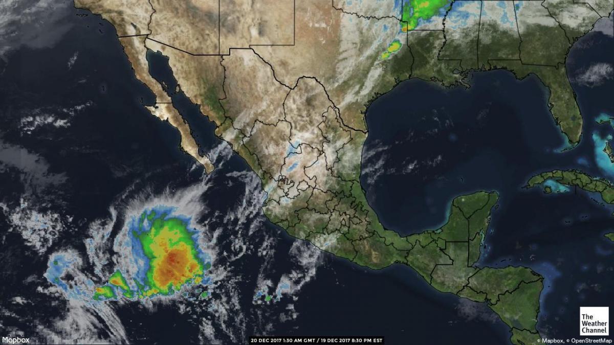 vejr radar kort Mexico