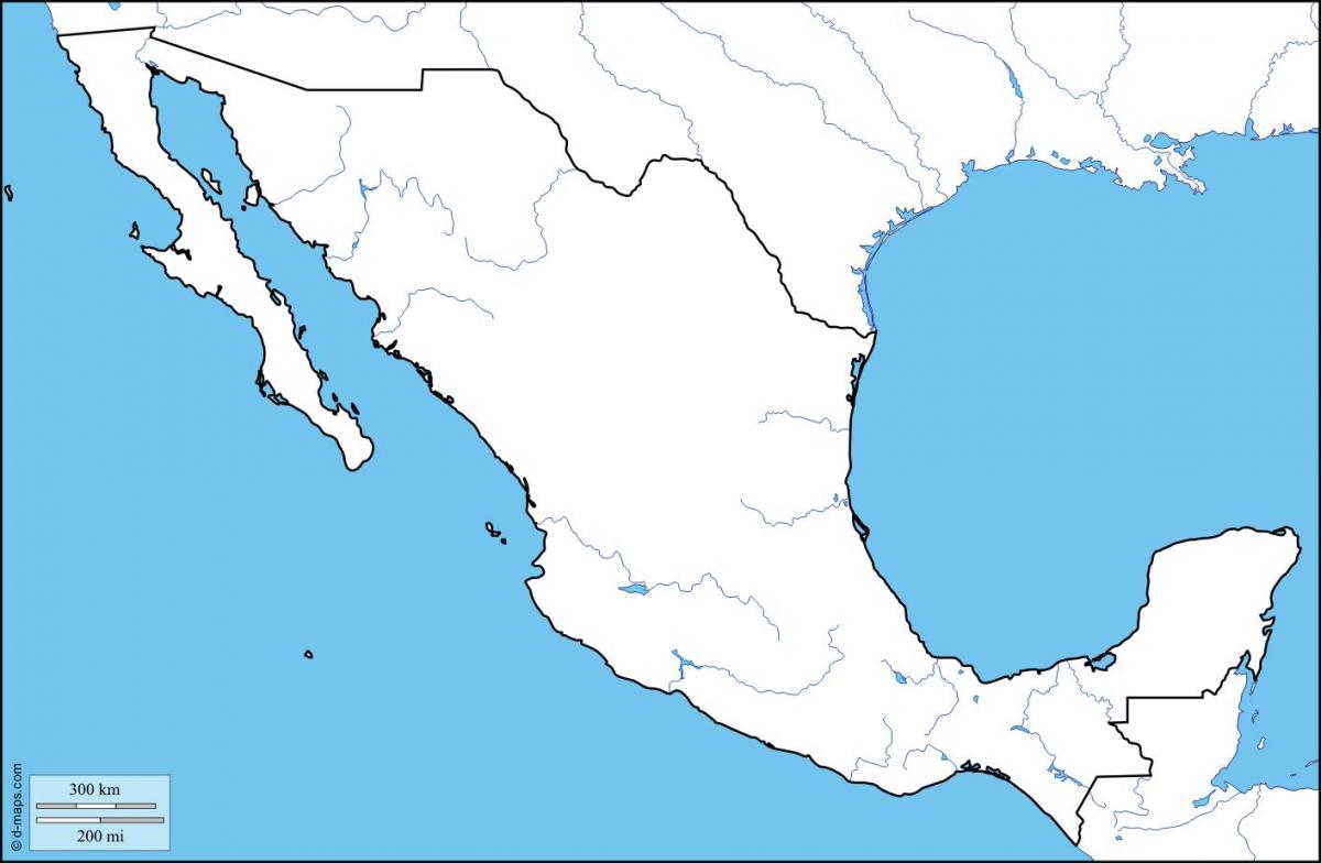 kort skitse af Mexico