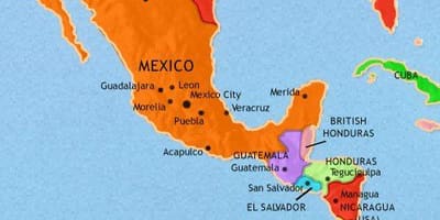 Mexico amerika kort