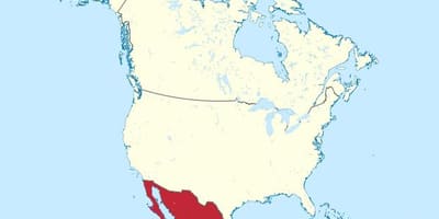 Mexico og amerika kort