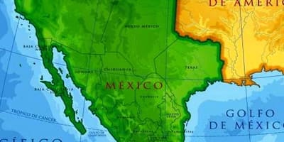 Mexico kort