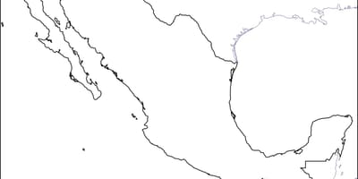 Oversigtskort over Mexico