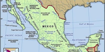 Mexico kort til børn