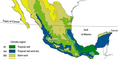 Klima-kort Mexico