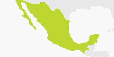 Kort over Mexico png