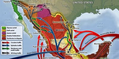 Mexicanske narko-krigen kort