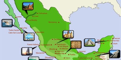Turist kort Mexico