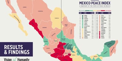 Vold i Mexico kort