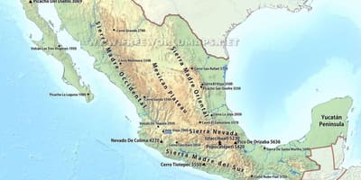 Kort over Mexico ørkenen